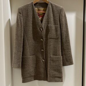 Women's Brown Tweed Jacket